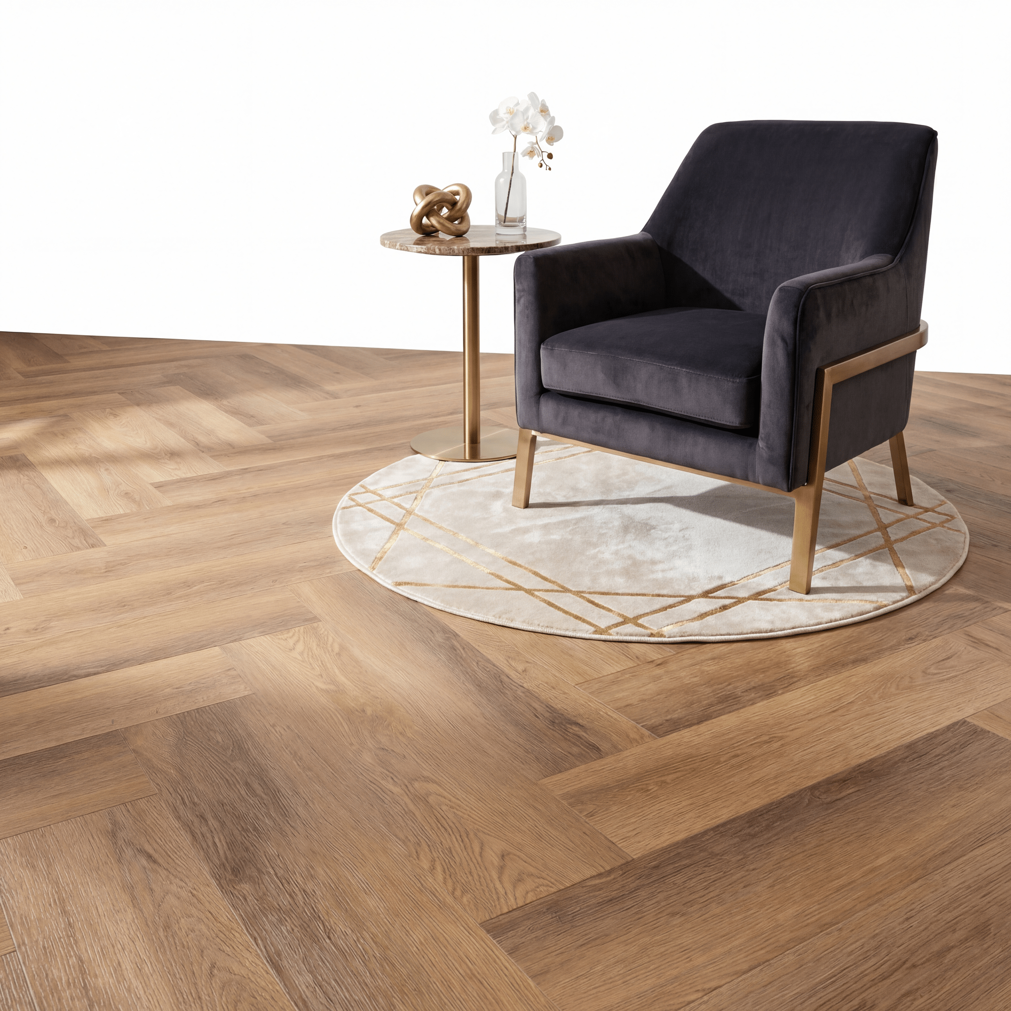 Altessa Visgraat Warm Oak Plak PVC - Vloerenbeer