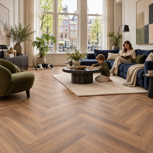 Altessa Visgraat Warm Oak Plak PVC