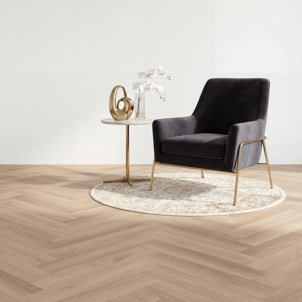 Altessa Visgraat White Wash Smoky Plak PVC - Vloerenbeer