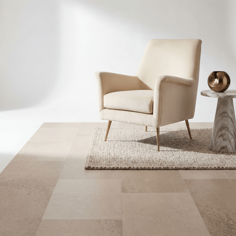 Aura Terrena Beige Plak PVC - Vloerenbeer