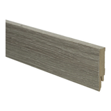 Plinthe droite mélaminée 70x14 chêne fumé huilé blanc