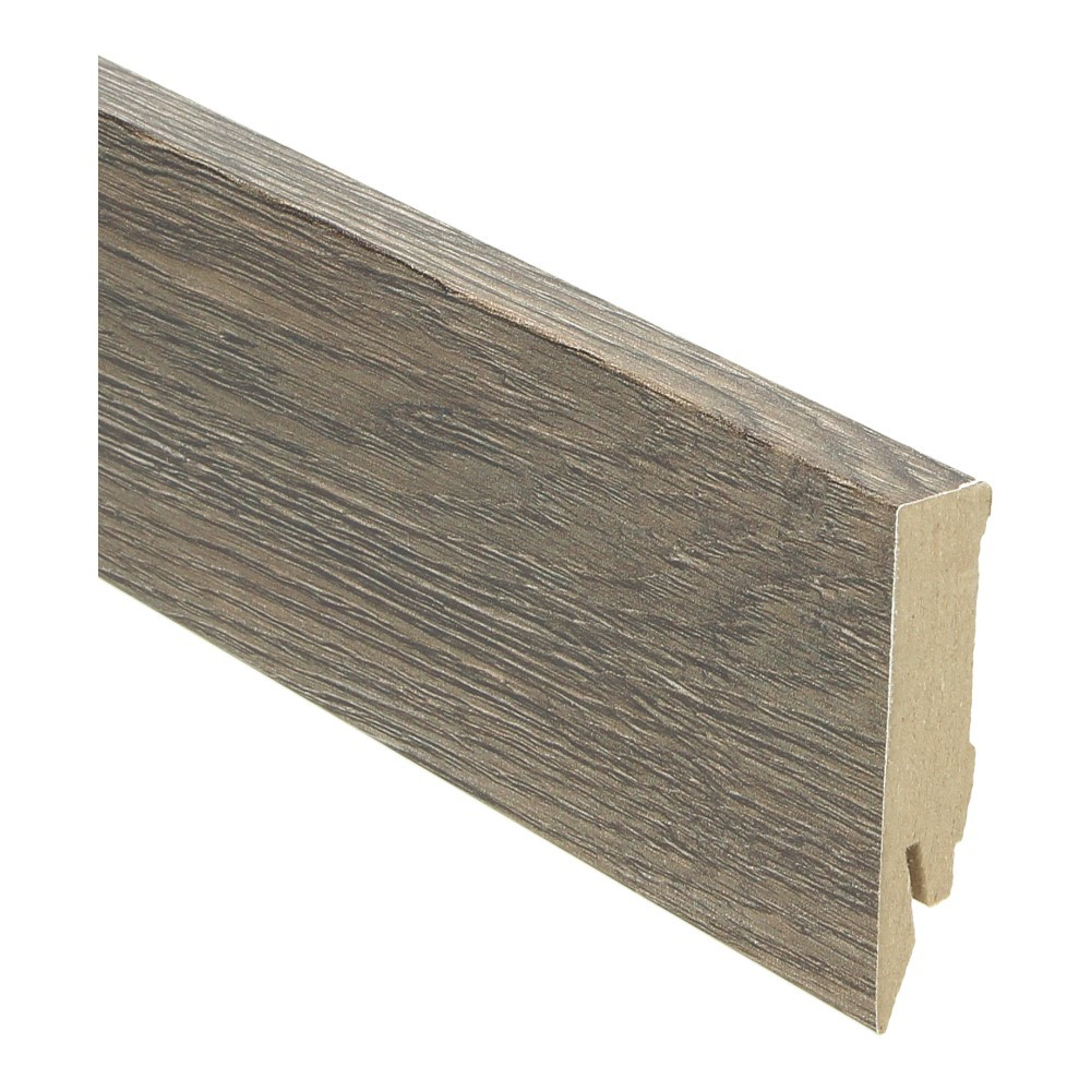 Plinthe droite en aluminium 70x14 Chêne montagne noir