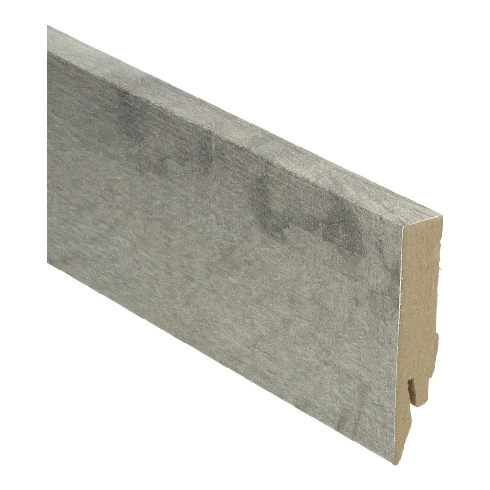 Plinthe droite plaquée 70x14 Country Oak grise