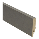 Plinthe droite en aluminium 70x14 béton poli foncé