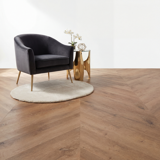 Lux Tenebrae Chevron Chêne Chaud Dalles PVC