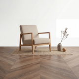 Lux Tenebrae Chevron Chêne Foncé Lames PVC
