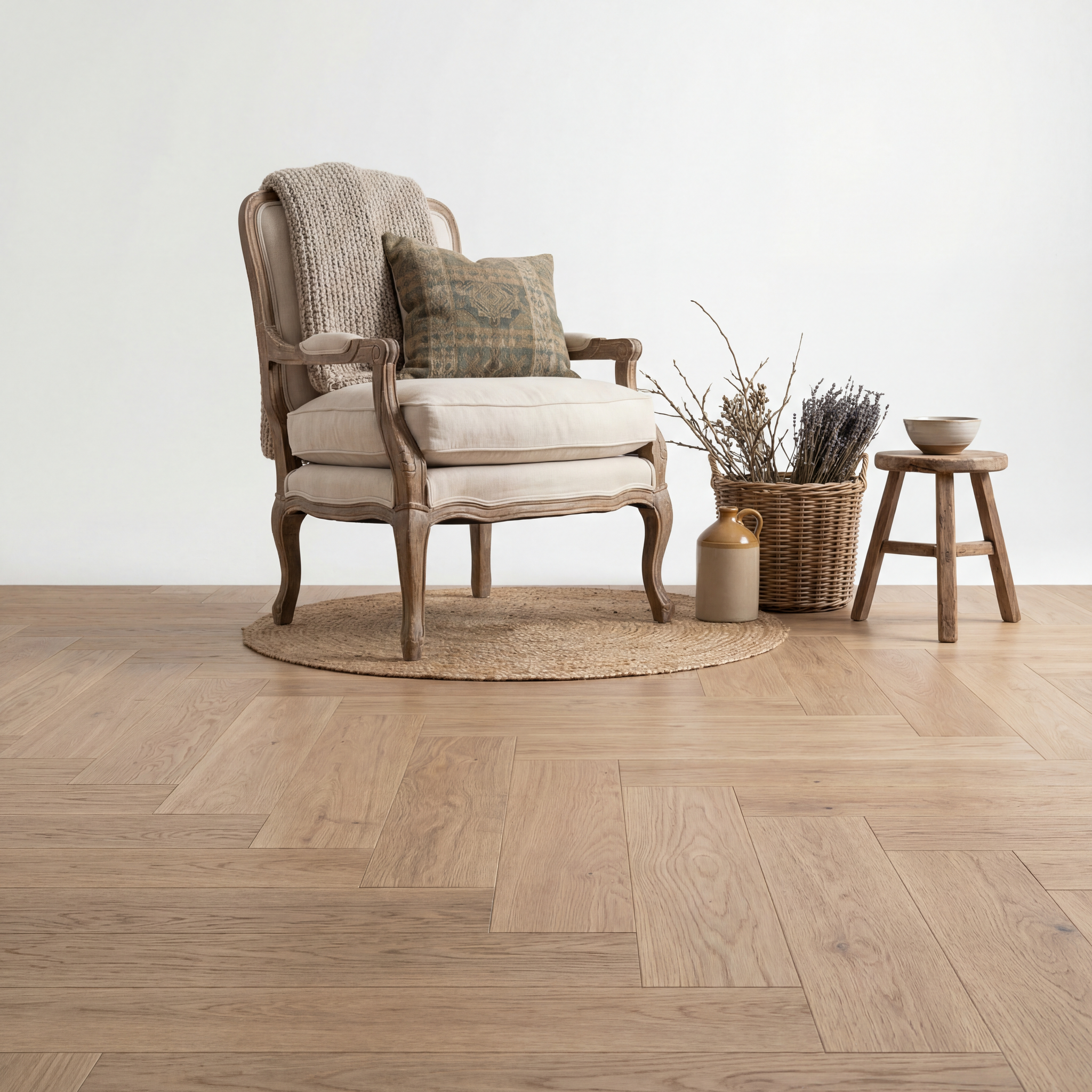 Reverie Visgraat Beige Oak Klik PVC