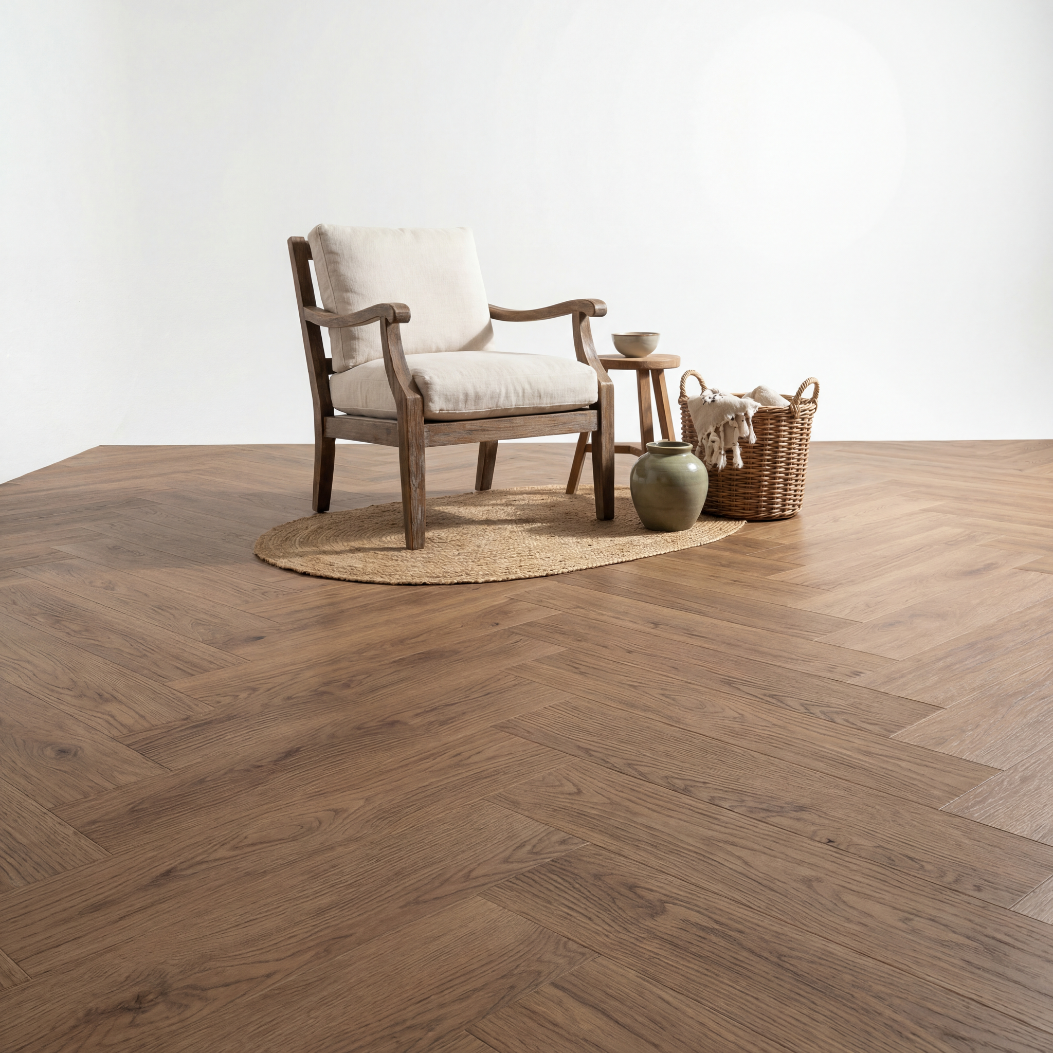 Reverie Chêne Naturel Chevrons PVC Clipsable