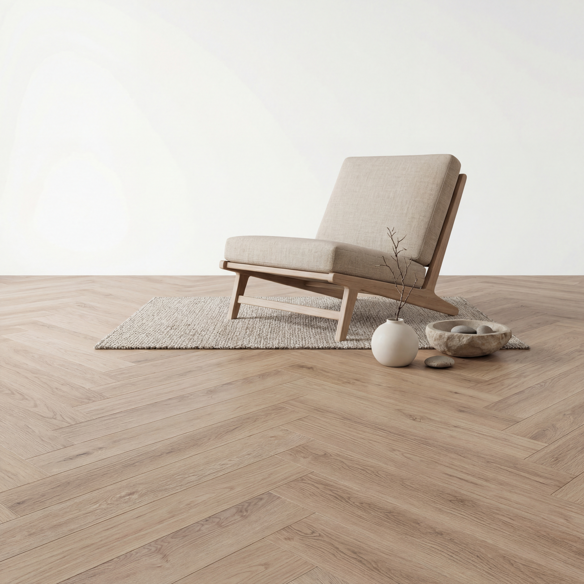 Reverie Visgraat Beige Oak Klik PVC