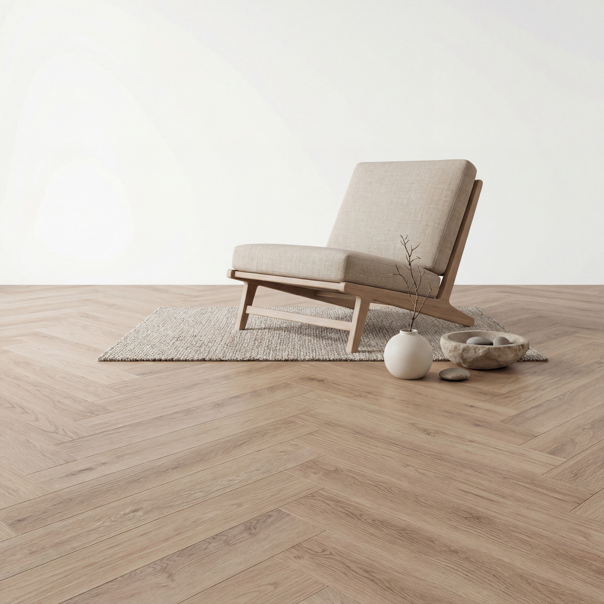 Reverie Visgraat Beige Oak Klik PVC