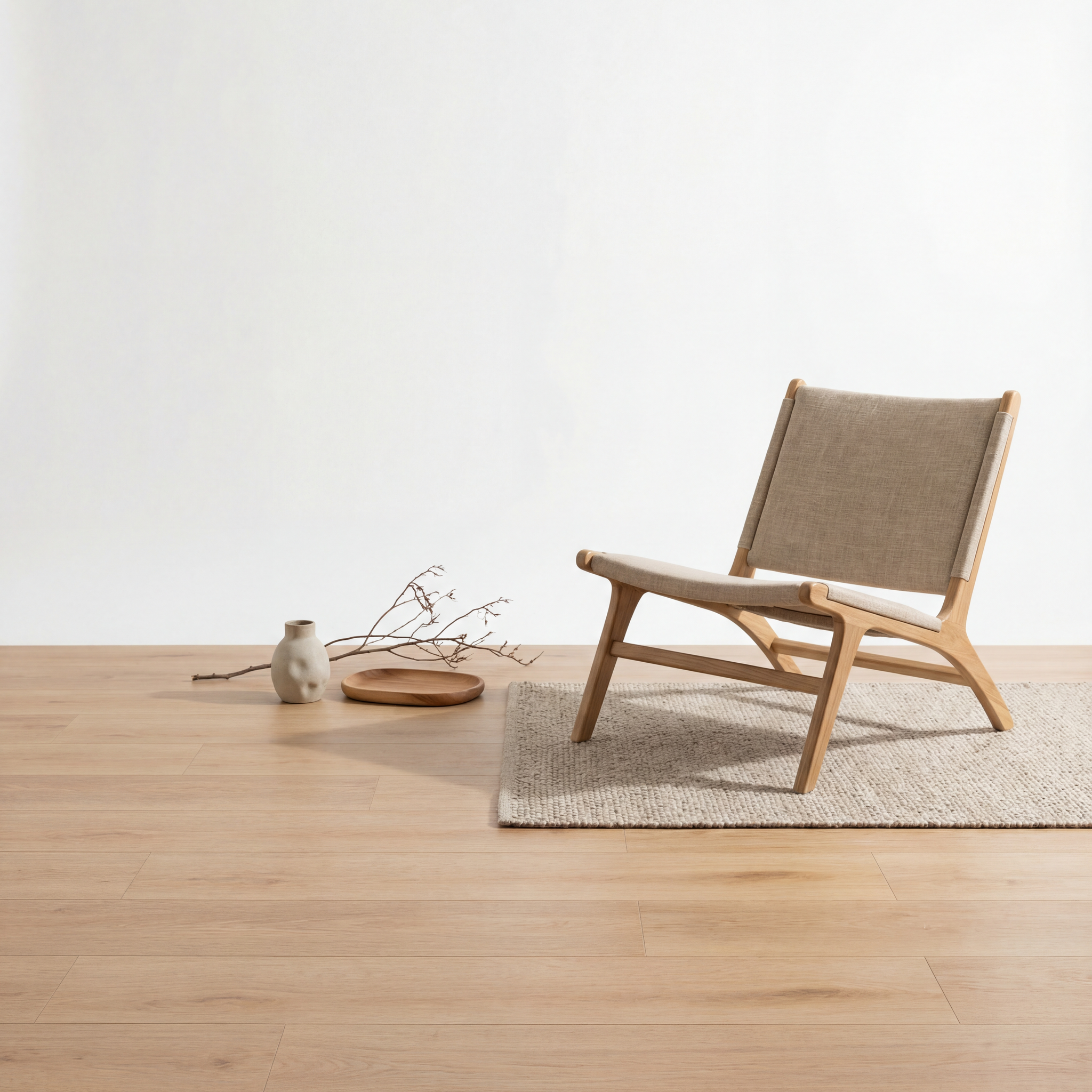 Madera Planche Droite Beige Plak PVC
