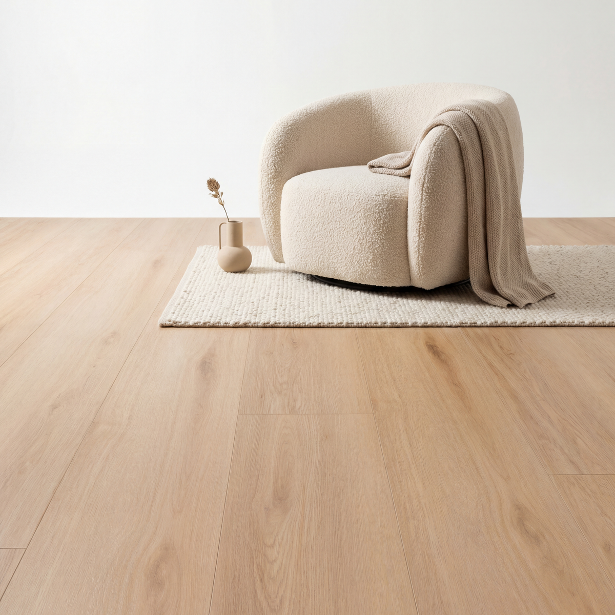 Madera Planche Droite Beige Plak PVC