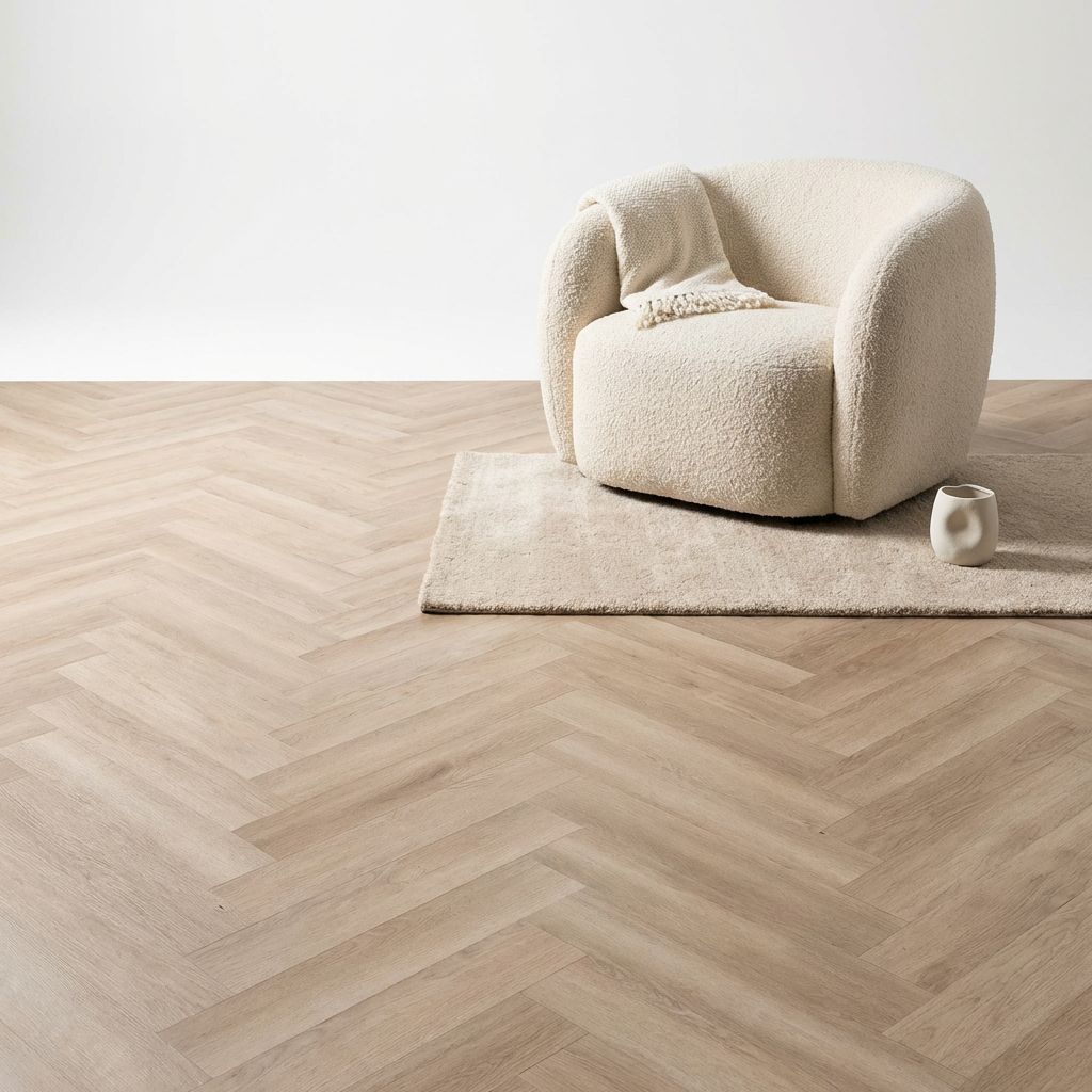 Lux Tenebrae Visgraat Natural Oak Plak PVC