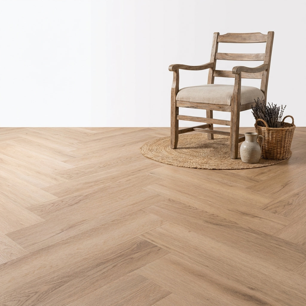 Madera Visgraat Smoky Plak PVC