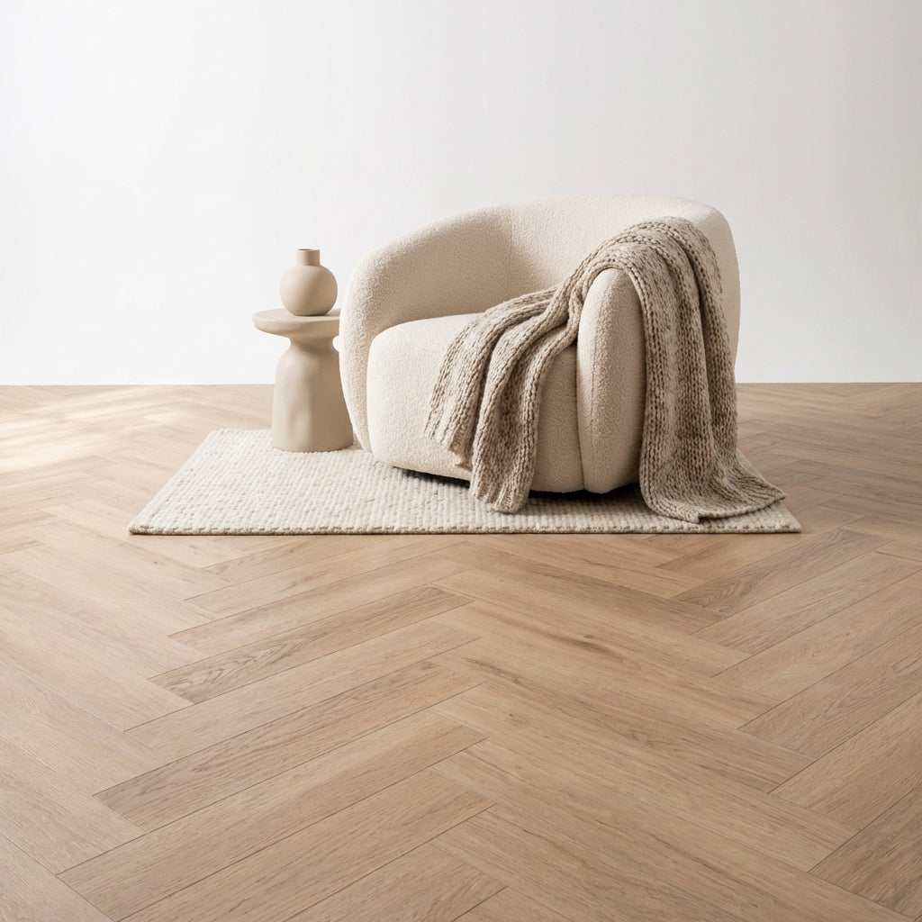 Madera Visgraat Smoky Plak PVC