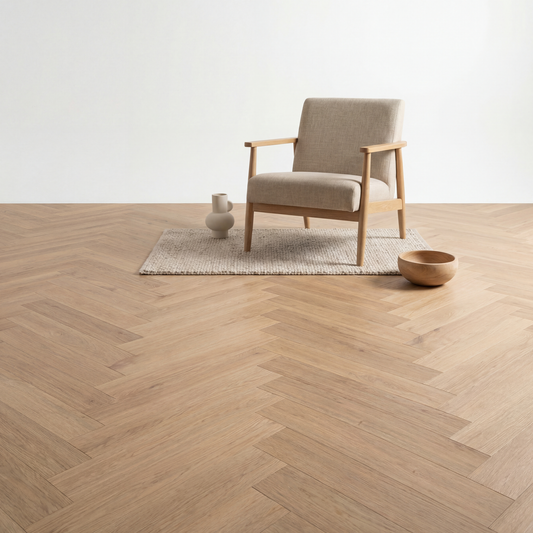 Altessa Chevrons Chêne Clair Lames PVC
