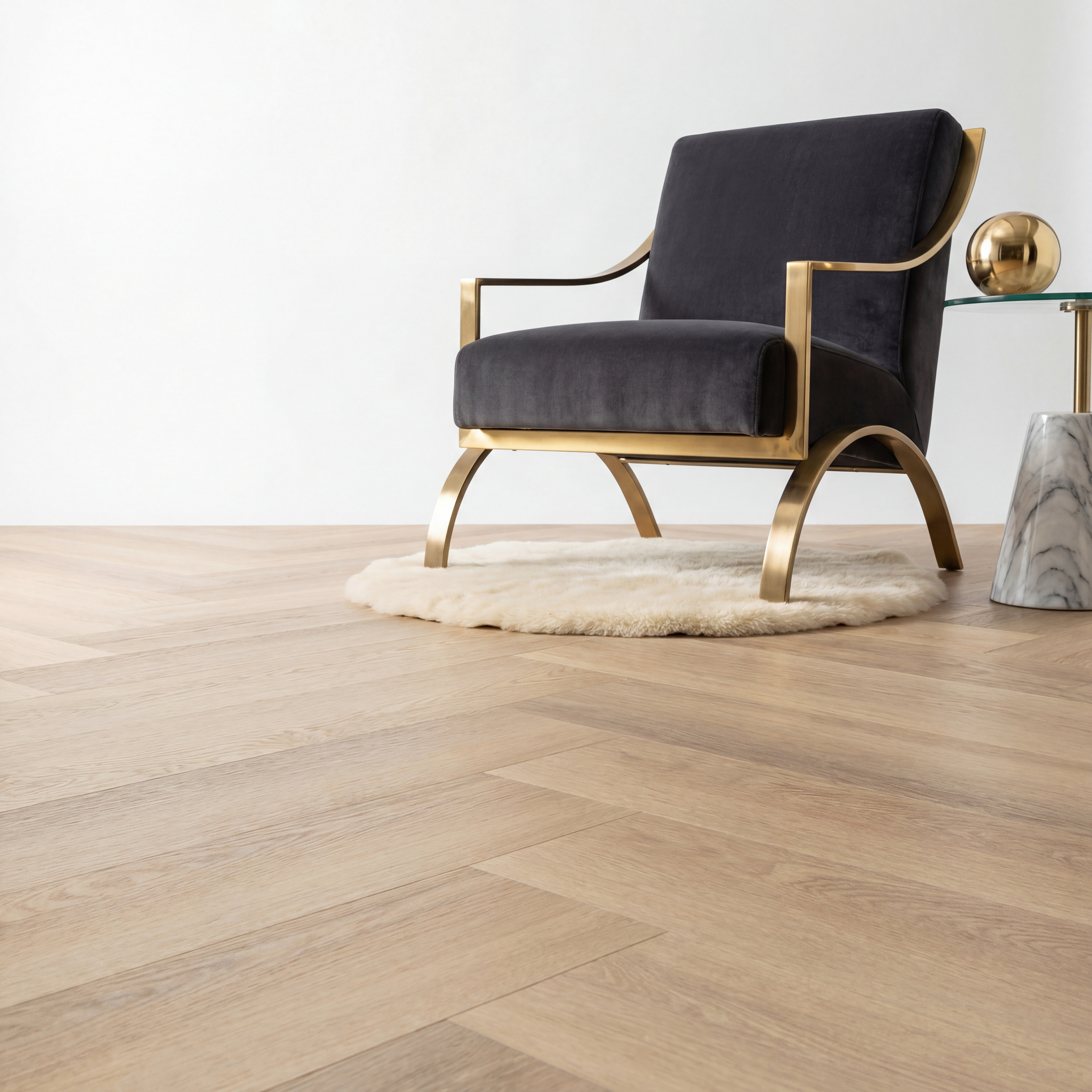 PVC en lames Altessa Chevrons Beige