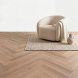 Altessa Chevrons Blanc Blanchi Fumé PVC à coller