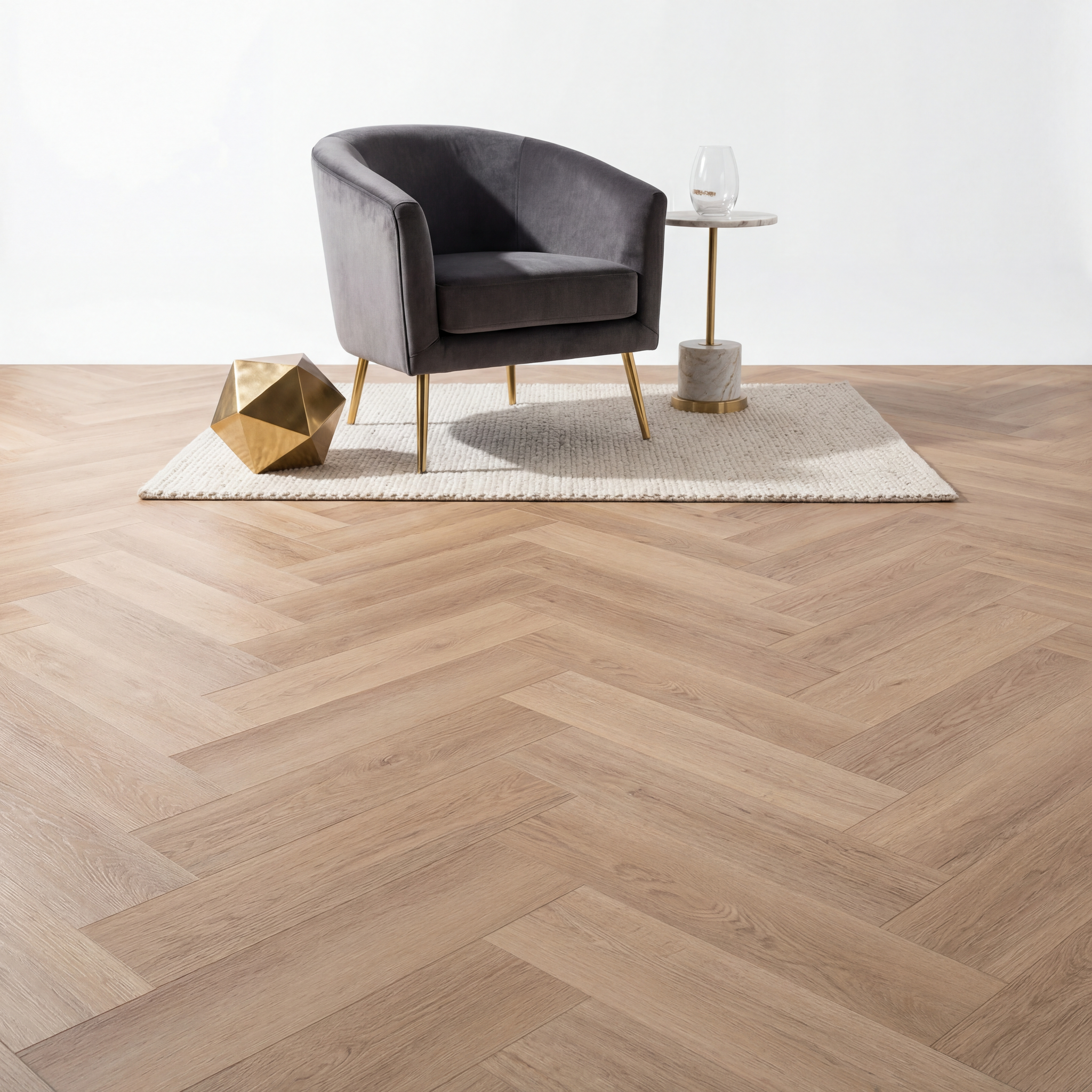 PVC à coller Altessa Chevrons Naturel