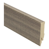 Plinthe droite plaquée 70x14 chêne country blanc