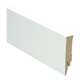 Plinthe droite pelliculée 70x14 blanc brillant