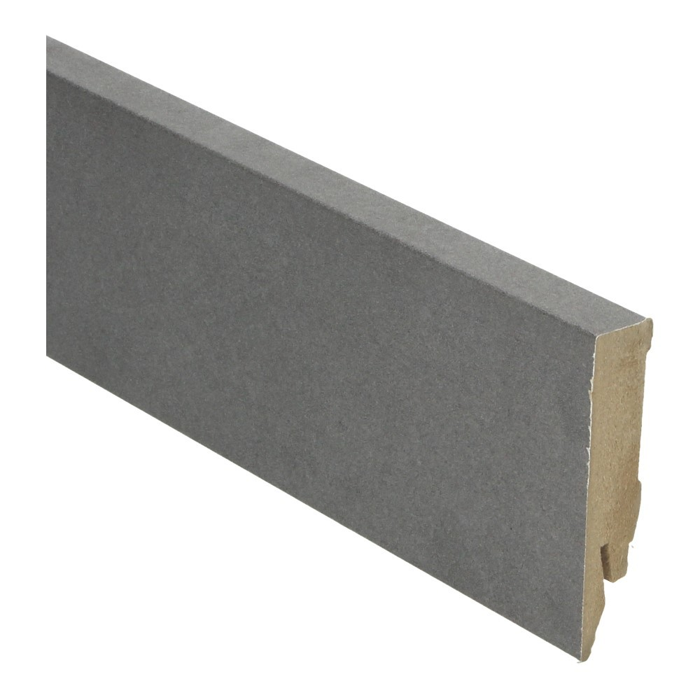 Plinthe droite enrobée 70x14 sable foncé