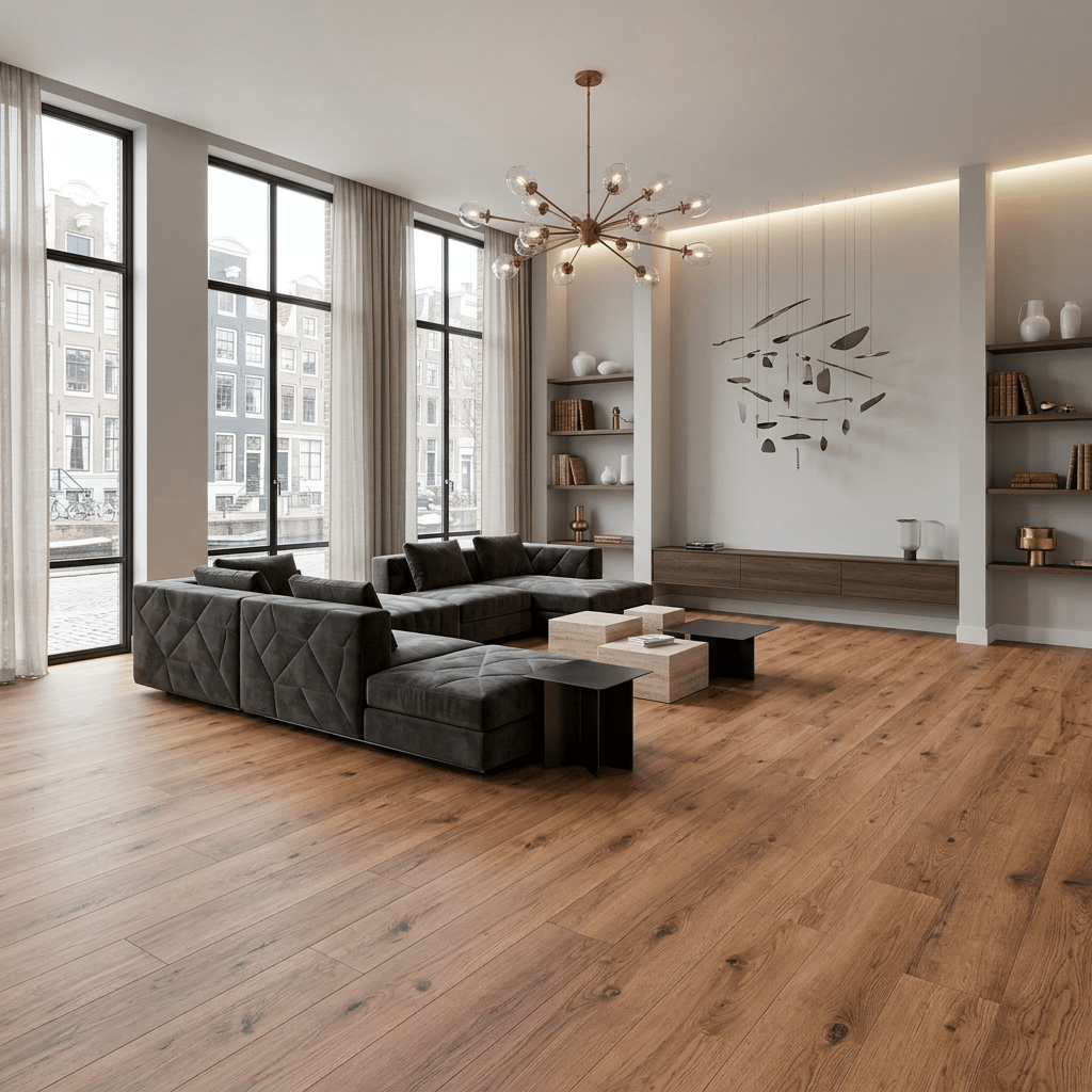 Dunea Rechte Plank Warm Oak Klik PVC - Vloerenbeer