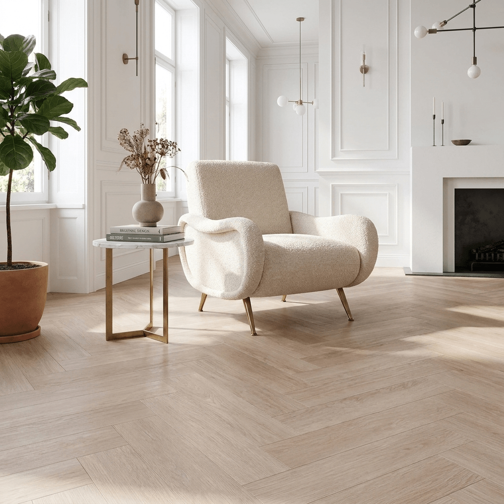 Dunea Visgraat Beige Oak Klik PVC - Vloerenbeer