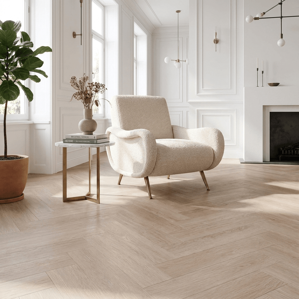 Dunea Visgraat Beige Oak Klik PVC - Vloerenbeer