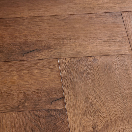 Dunea Visgraat Dark Oak Klik PVC - Vloerenbeer