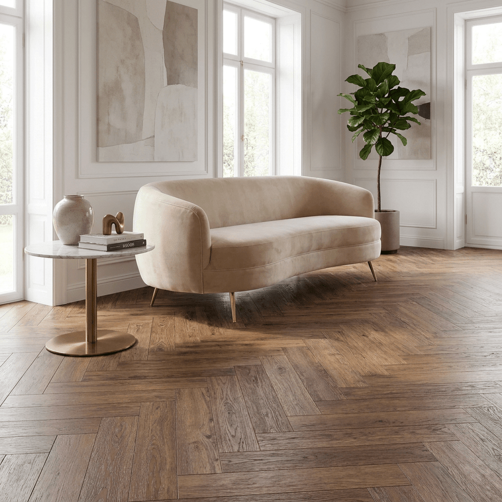Dunea Visgraat Natural Oak Klik PVC - Vloerenbeer