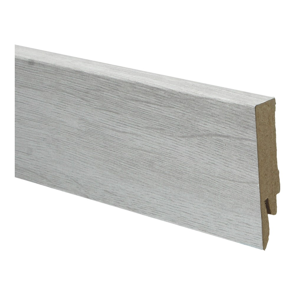 Plinthe droite en feuille 70x14 chêne anglais gris clair