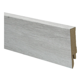Plinthe droite en feuille 70x14 chêne anglais gris clair