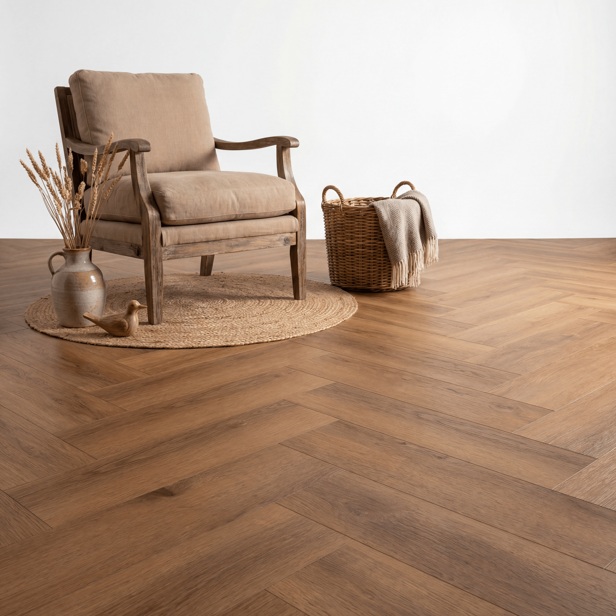 Essence Visgraat Dark Oak Klik PVC - Vloerenbeer