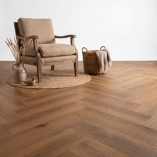 Essence Visgraat Dark Oak Klik PVC