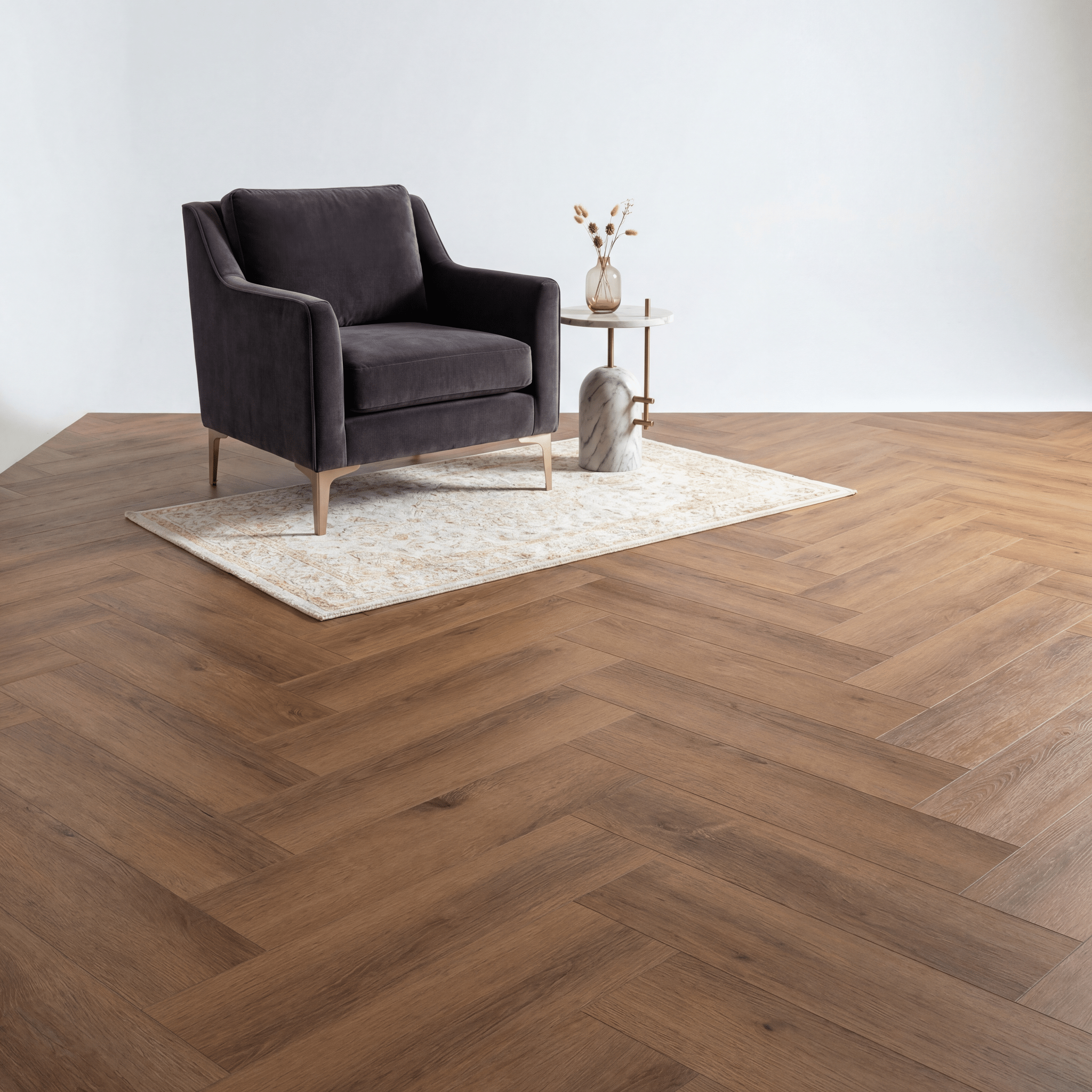 Essence Visgraat Dark Oak Klik PVC - Vloerenbeer