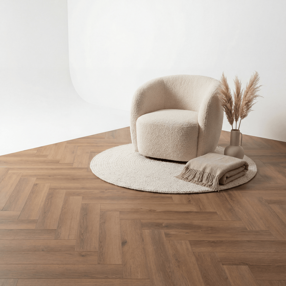 Essence Visgraat Dark Oak Klik PVC - Vloerenbeer
