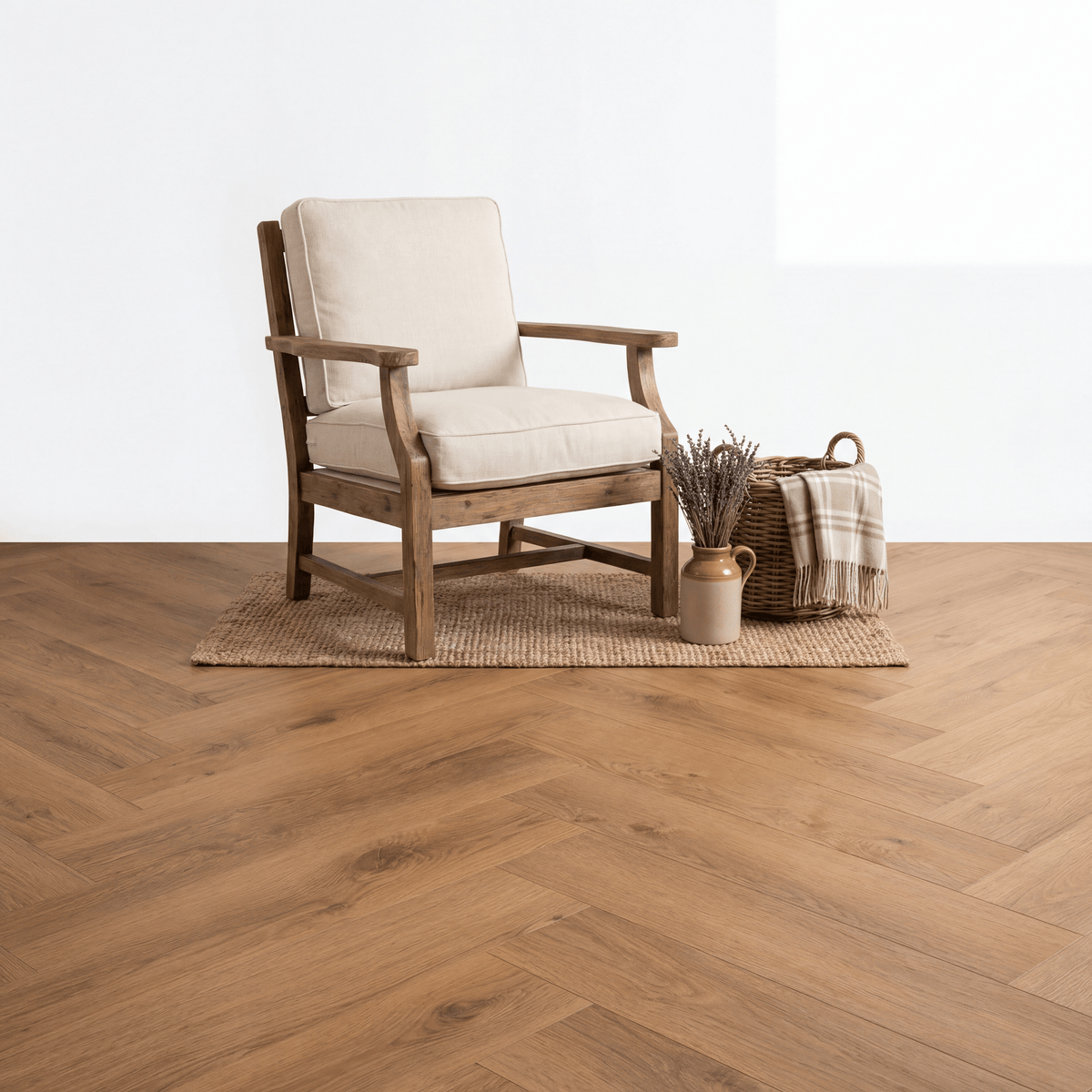 Essence Visgraat Natural Oak Klik PVC - Vloerenbeer