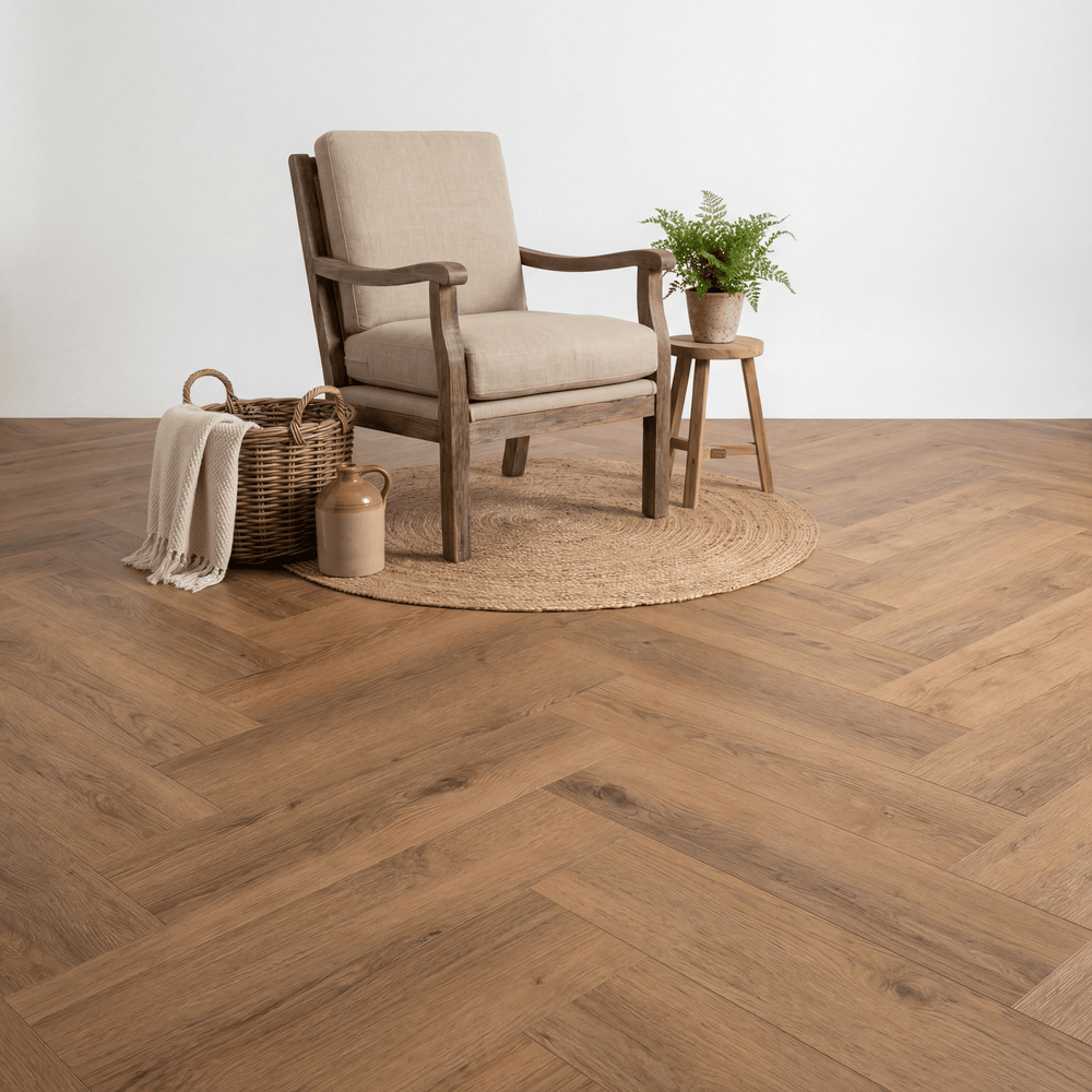 Essence Visgraat Warm Oak Klik PVC - Vloerenbeer
