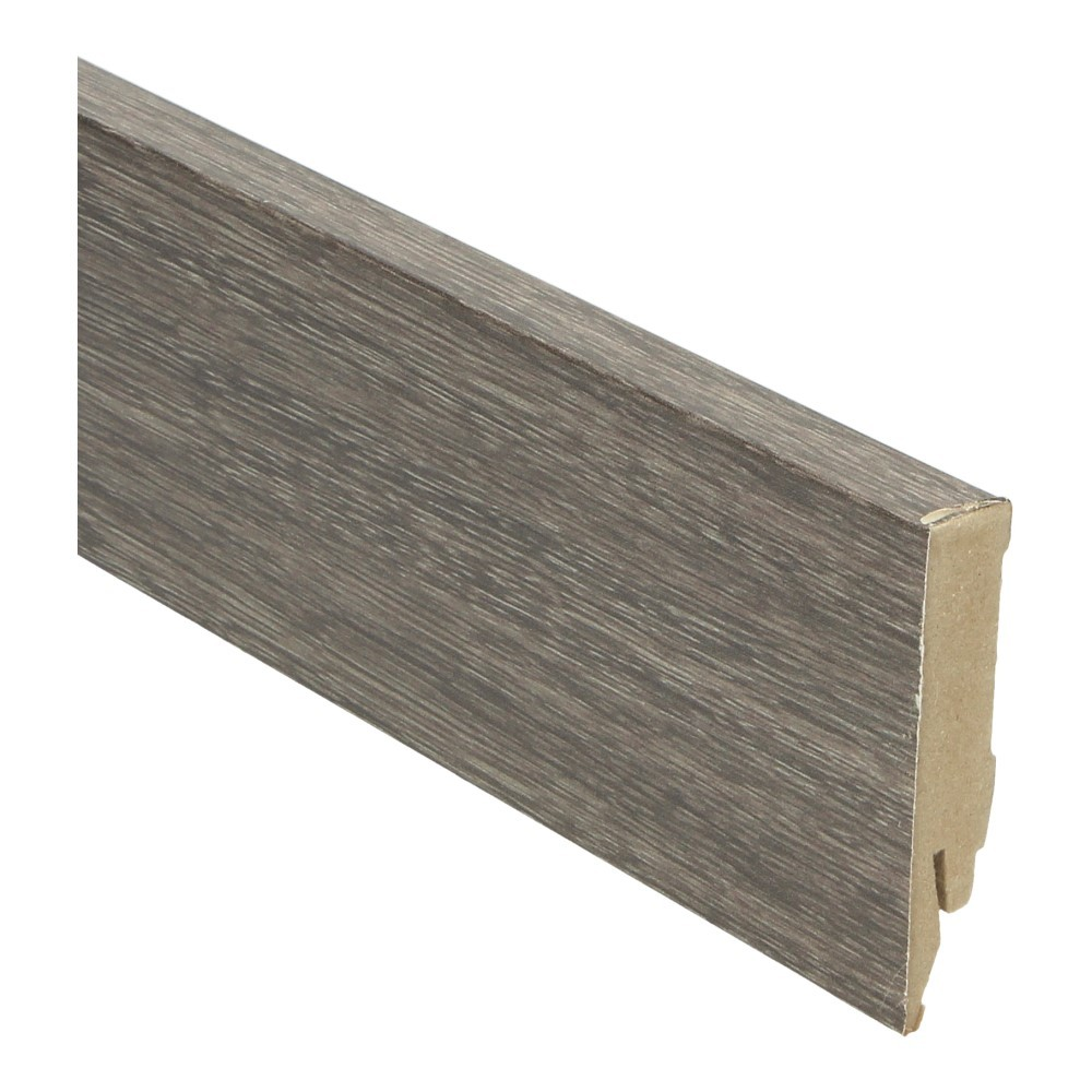 Plinthe droite filmée 70x14 chêne gris fumé