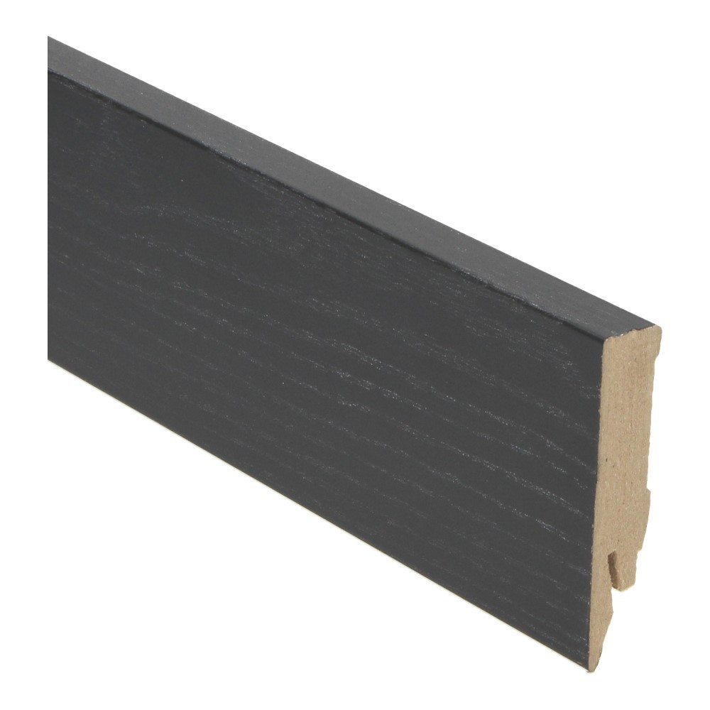 Plinthe filmée droite 70x14 noire