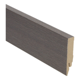 Plinthe droite revêtue 70x14 chêne français gris verni