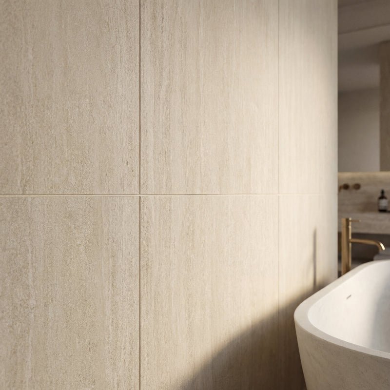 Irwine Beige 60x120 Keramische Tegel Vloer en Wand Gerectificeerd Porselein Geglazuurd - Vloerenbeer