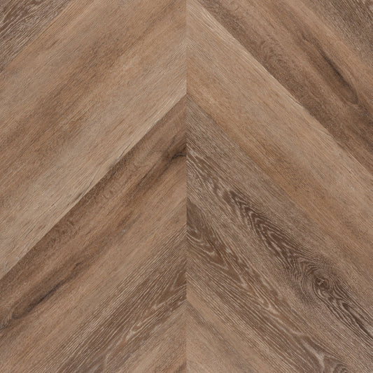 Lux Tenebrae Chevron Dark Oak Plak PVC - Vloerenbeer