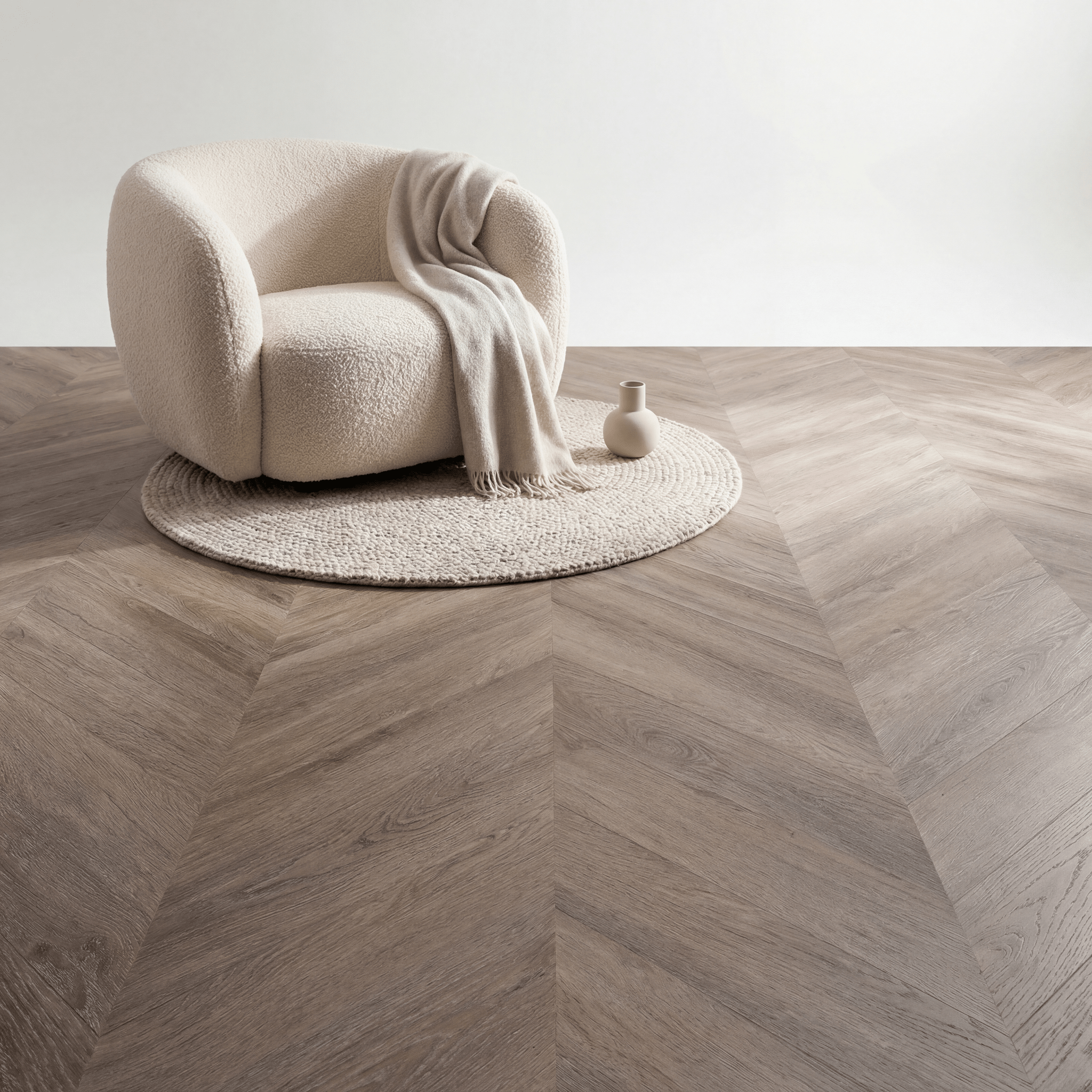 Lux Tenebrae Chevron Smoky Oak Plak PVC - Vloerenbeer