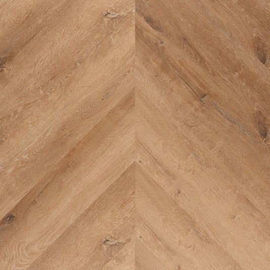 Lux Tenebrae Chevron Warm Oak Plak PVC - Vloerenbeer