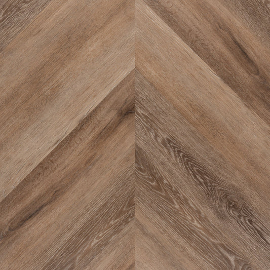 Lux Tenebrae Chevron Chêne Foncé Lames PVC
