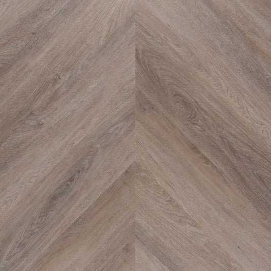 Lux Tenebrae Chevron Chêne Fumé PVC en Planches