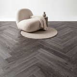 Lux Tenebrae Visgraat Charred Black Oak Plak PVC - Vloerenbeer