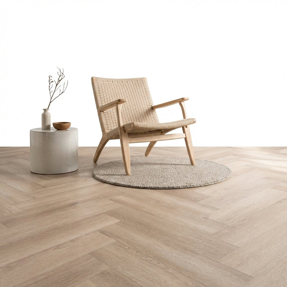 Lux Tenebrae Visgraat Natural Oak Plak PVC - Vloerenbeer